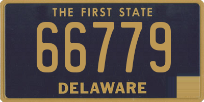 DE license plate 66779