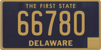 DE license plate 66780