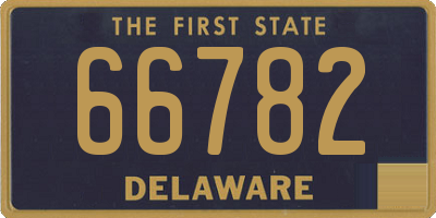DE license plate 66782