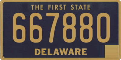 DE license plate 667880