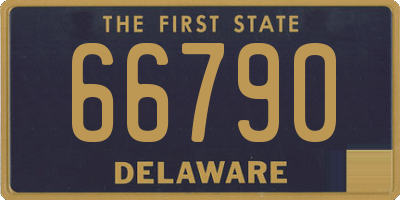 DE license plate 66790