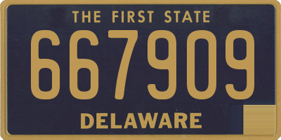 DE license plate 667909