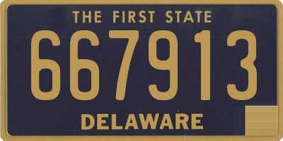 DE license plate 667913