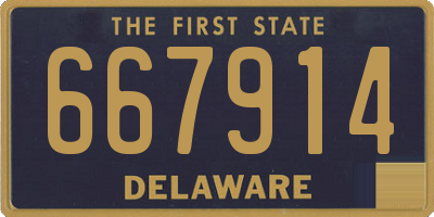 DE license plate 667914