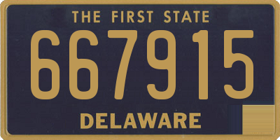 DE license plate 667915