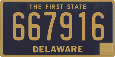 DE license plate 667916
