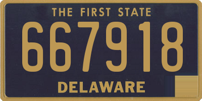 DE license plate 667918