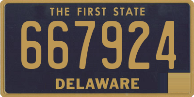 DE license plate 667924