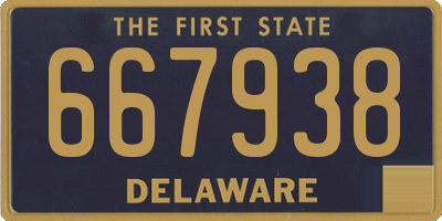 DE license plate 667938
