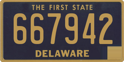 DE license plate 667942