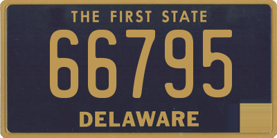 DE license plate 66795