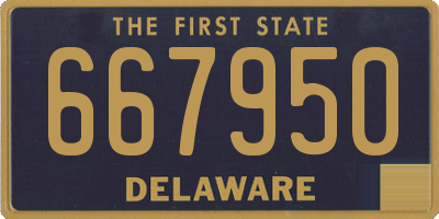 DE license plate 667950