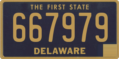 DE license plate 667979