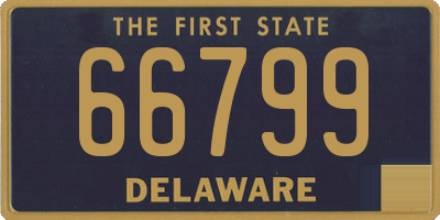 DE license plate 66799