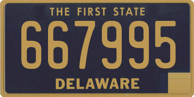 DE license plate 667995