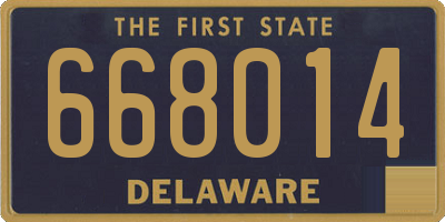 DE license plate 668014