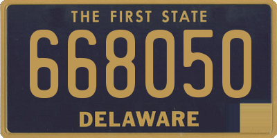 DE license plate 668050