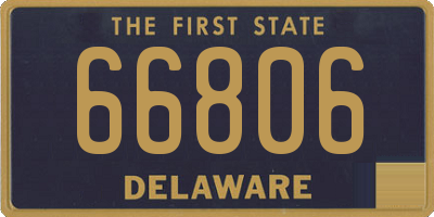 DE license plate 66806