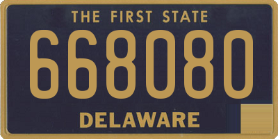 DE license plate 668080
