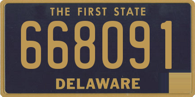 DE license plate 668091