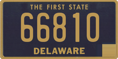 DE license plate 66810