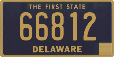 DE license plate 66812