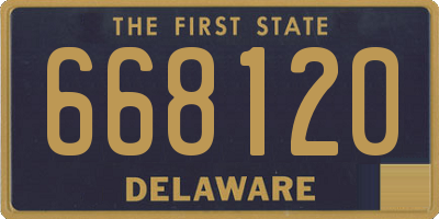 DE license plate 668120