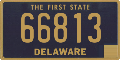 DE license plate 66813