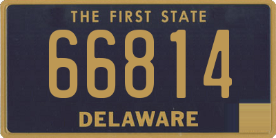 DE license plate 66814