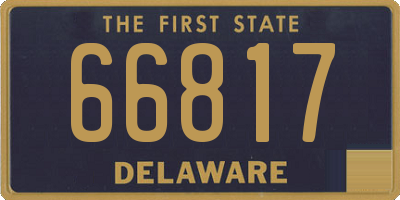 DE license plate 66817