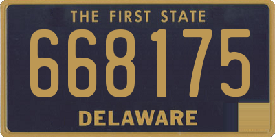 DE license plate 668175