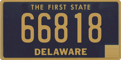 DE license plate 66818