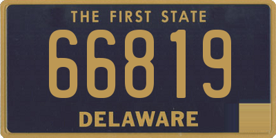 DE license plate 66819