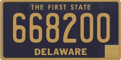 DE license plate 668200
