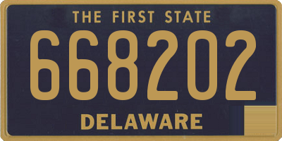 DE license plate 668202