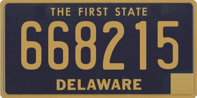 DE license plate 668215