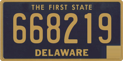 DE license plate 668219