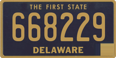 DE license plate 668229