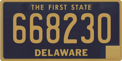 DE license plate 668230