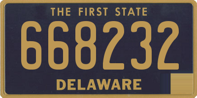 DE license plate 668232