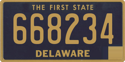 DE license plate 668234