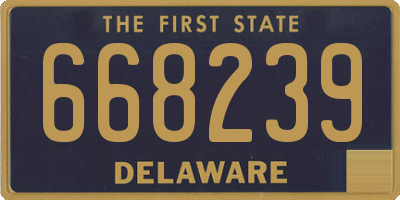 DE license plate 668239