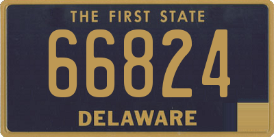 DE license plate 66824