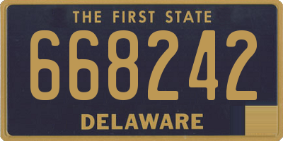 DE license plate 668242