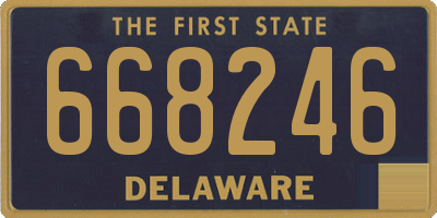 DE license plate 668246
