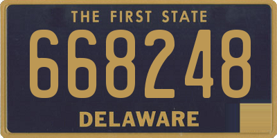 DE license plate 668248