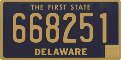 DE license plate 668251