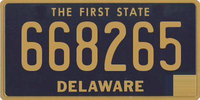 DE license plate 668265
