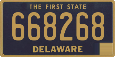 DE license plate 668268