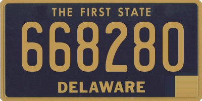 DE license plate 668280